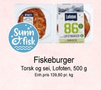 Joker Lofoten fiskeburger tilbud