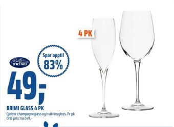 Coop Obs Brimi glass tilbud