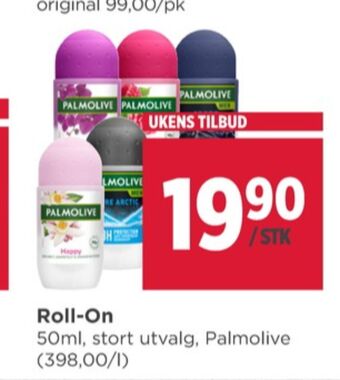 Meny Palmolive roll-on tilbud