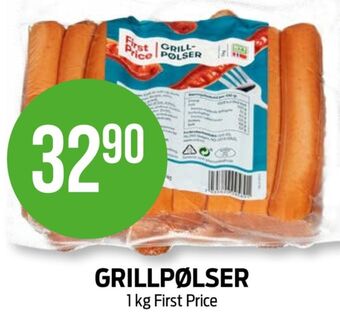 Kiwi First price grillpølser tilbud