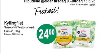 Joker Lev litt lettere kyllingfilet pestomarinert tilbud