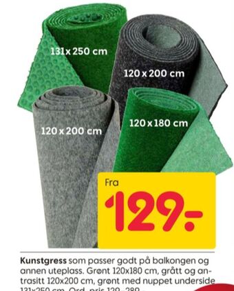 Rusta Ukjent kunstgress tilbud
