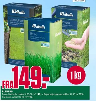 Europris Weibulls gressfrø tilbud