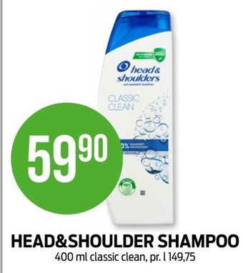 Kiwi Head&shoulders shampoo tilbud