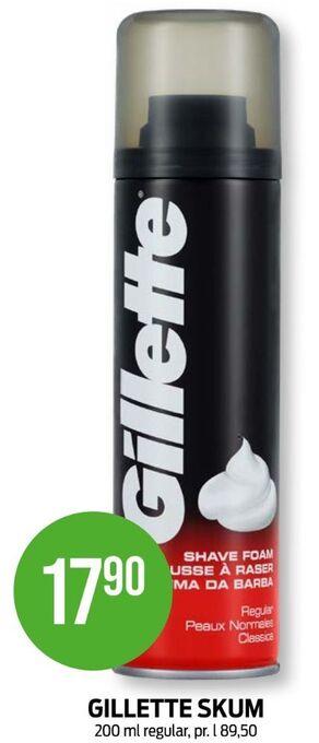 Kiwi Gillette barberskum tilbud