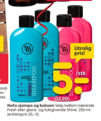 Rusta Nofo shampoo tilbud