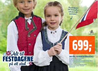 Coop Obs Småtroll festdrakt tilbud