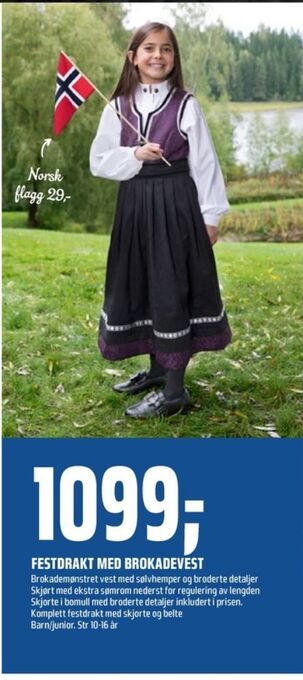 Coop Obs Småtroll festdrakt tilbud