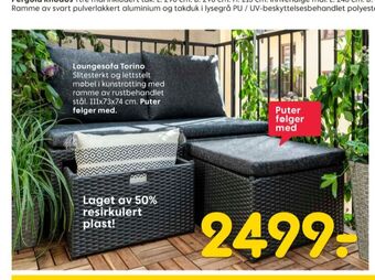 Rusta Ukjent loungesofa tilbud