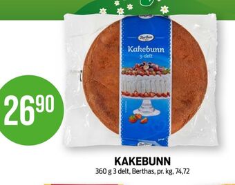 Kiwi Berthas kakebunn tilbud
