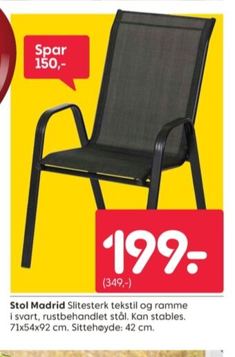 Rusta Ukjent hagestol tilbud