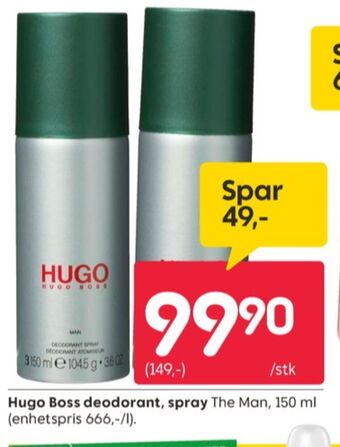 Rusta Hugo boss deodorant spray tilbud