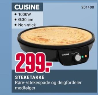 Europris Cuisine steketakke tilbud