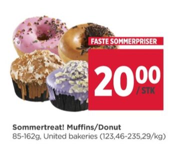 Meny United bakeries kaker tilbud