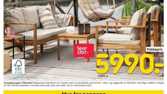 Rusta Ukjent loungesett tilbud