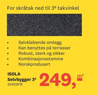 Bygger'n Isola selvbygger 30 tilbud