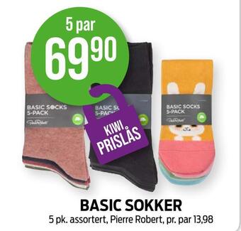 Kiwi Basic sokker tilbud