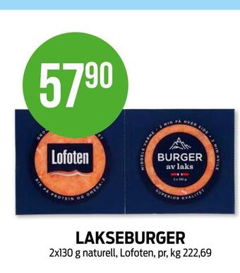 Kiwi Lakseburger tilbud