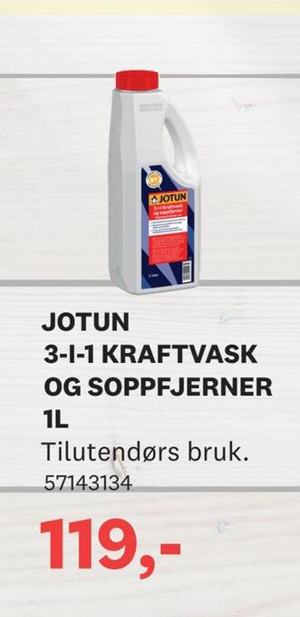 Bygger'n Jotun 3-i-1 kraftvask og soppfjerner 1l tilbud