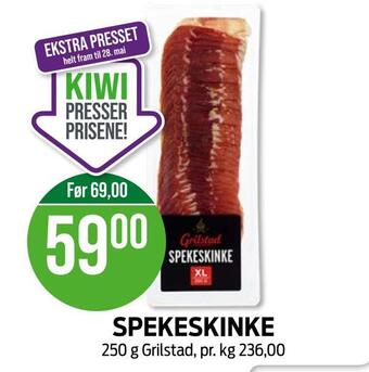 Kiwi Spekeskinke tilbud