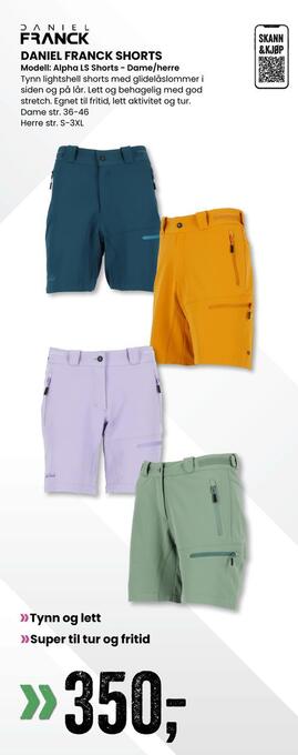 Sport Outlet Daniel franck shorts tilbud