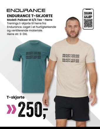 Sport Outlet Endurance t-skjorte tilbud