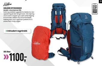 Sport Outlet Heldre ryggsekk tilbud