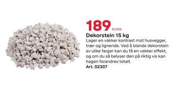 Byggmax Dekorstein 15 kg tilbud