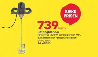 Byggmax Betongblander tilbud