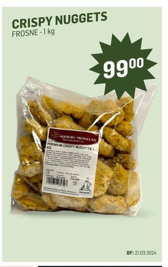 Holdbart Crispy nuggets tilbud