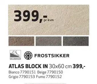 Flisekompaniet Atlas block in tilbud