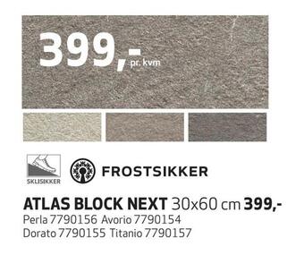 Flisekompaniet Atlas block next tilbud