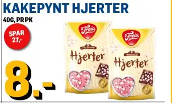 Price Lagerbutikk Freia KAKEPYNT HJERTER tilbud