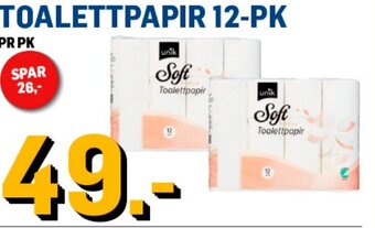 Price Lagerbutikk TOALETTPAPIR 12-PK tilbud
