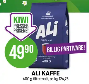 Kiwi ALI KAFFE 400 g filtermalt tilbud