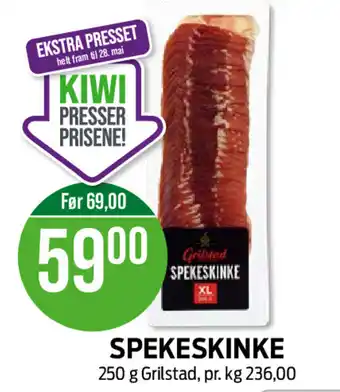 Kiwi SPEKESKINKE 250 g tilbud