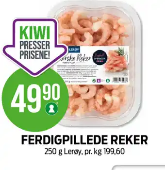 Kiwi FERDIGPILLEDE REKER 250 g Lerøy tilbud