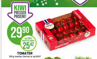 Kiwi TOMATER 300 g Juanitas, Gartner tilbud