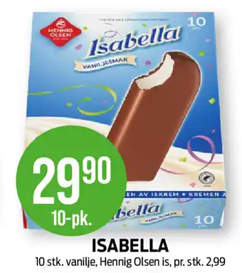 Kiwi Isabella 10 stk. vanilje, Hennig Olsen is tilbud