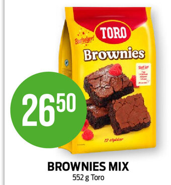 Kiwi BROWNIES MIX 552 g Toro tilbud
