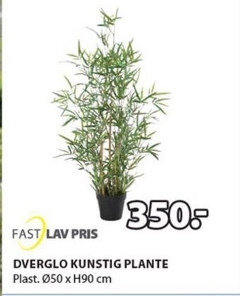 JYSK DVERGLO KUNSTIG PLANTE tilbud