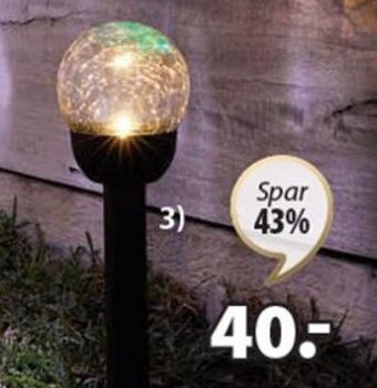 JYSK SVARTAND SOLCELLELAMPE tilbud