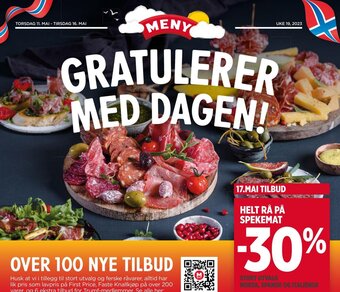 Meny HELT RÅ PÅ SPEKEMAT tilbud