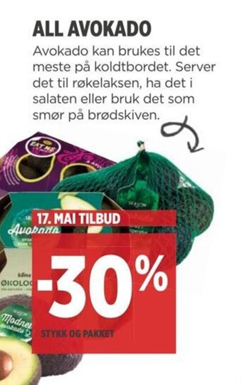 Meny ALL AVOKADO tilbud