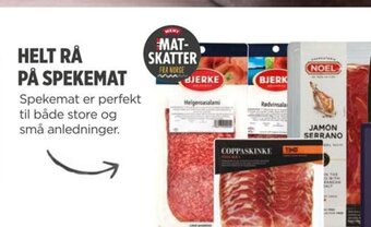 Meny HELT RÅ PÅ SPEKEMAT tilbud