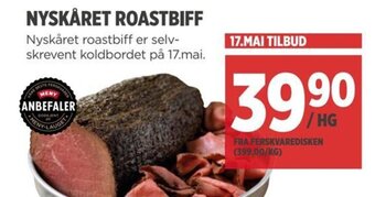 Meny NYSKÅRET ROASTBIFF tilbud