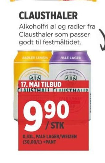 Meny CLAUSTHALER tilbud