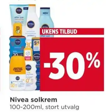 Meny Nivea solkrem 100-200ml, stort utvalg tilbud