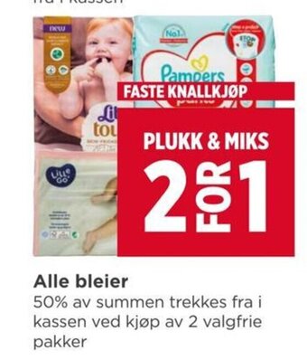 Meny Alle bleier tilbud
