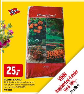 jem & fix Plantejord tilbud